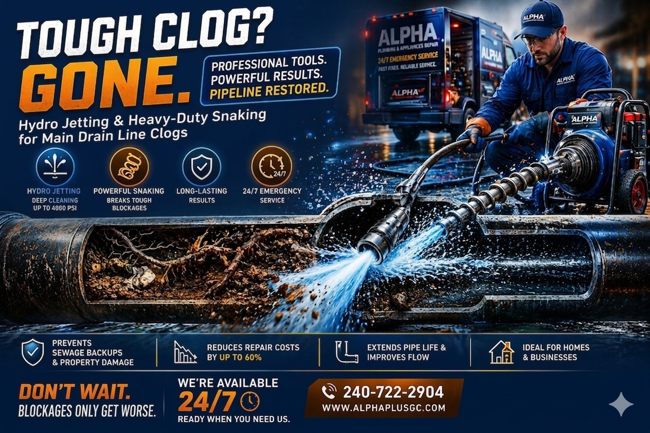 When Your Main Drain Line Fails: Why Professional Hydro Jetting & Snaking Is the Only Real Solution